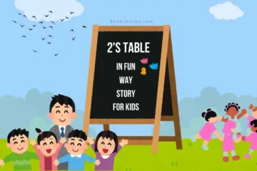 2's table in fun way story for kids