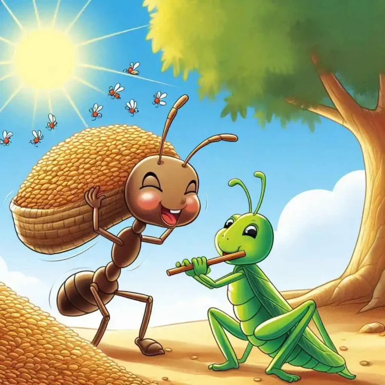 hardworking ant kids story hindi