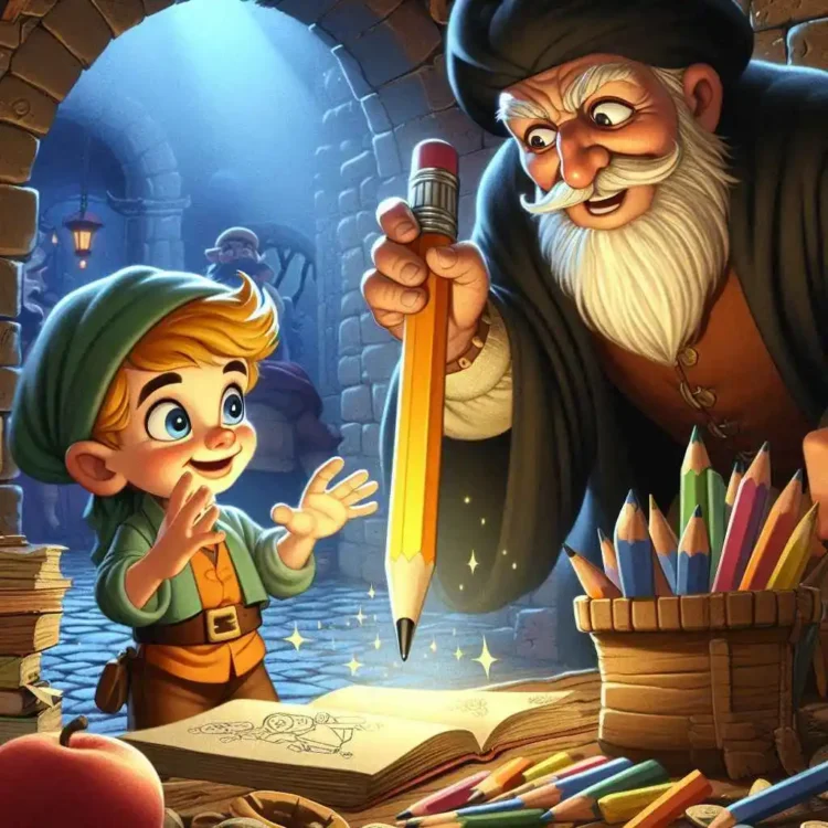 magical pencil kids story hindi