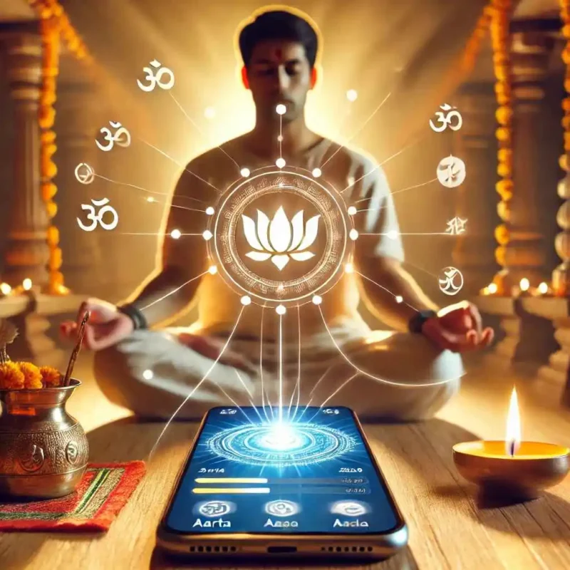 A modern depiction of spirituality and technology